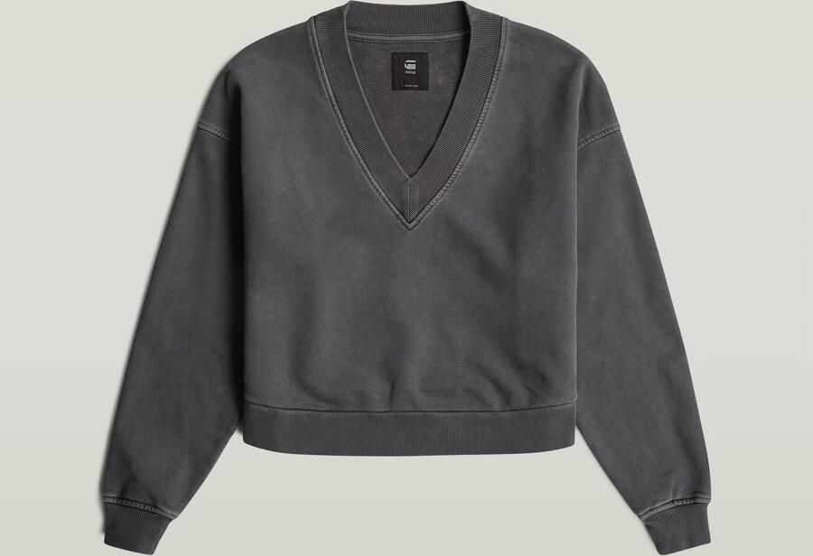 G-Star RAW Washed Loose V Sweater Grijs Dames - Foto 5