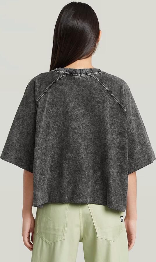 G-Star RAW Washed Multi Logo Oversized T-shirt Grijs Dames - Foto 6