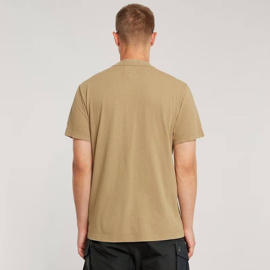 G-Star RAW Washed Pocket T-Shirt Beige Heren