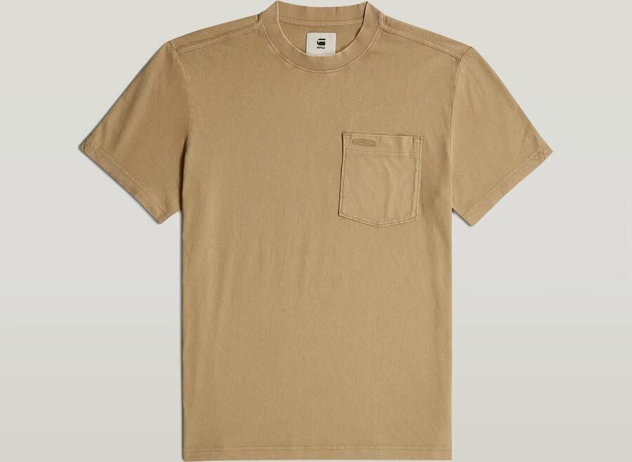 G-Star RAW Washed Pocket T-Shirt Beige Heren - Foto 6