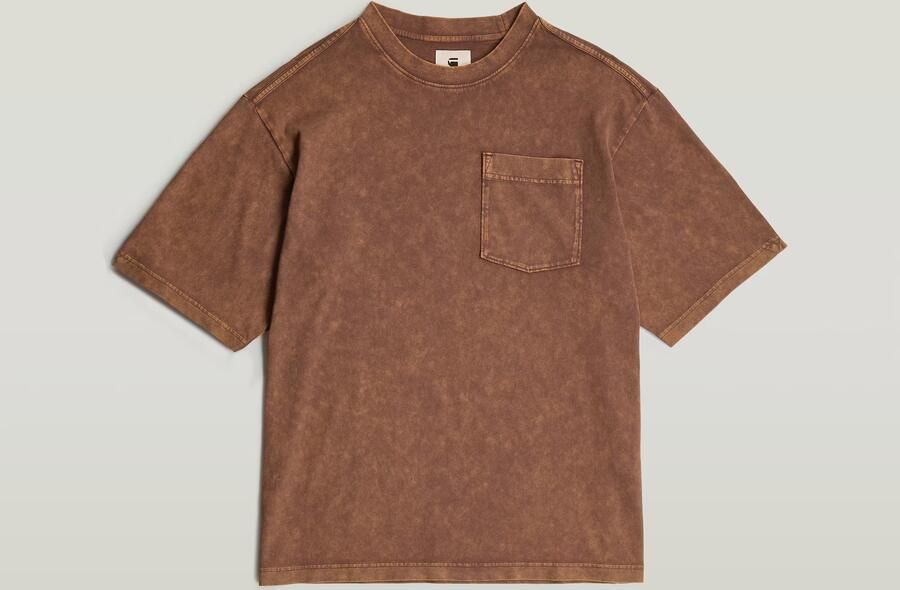 G-Star RAW Washed Pocket T-shirt Bruin Heren - Foto 3