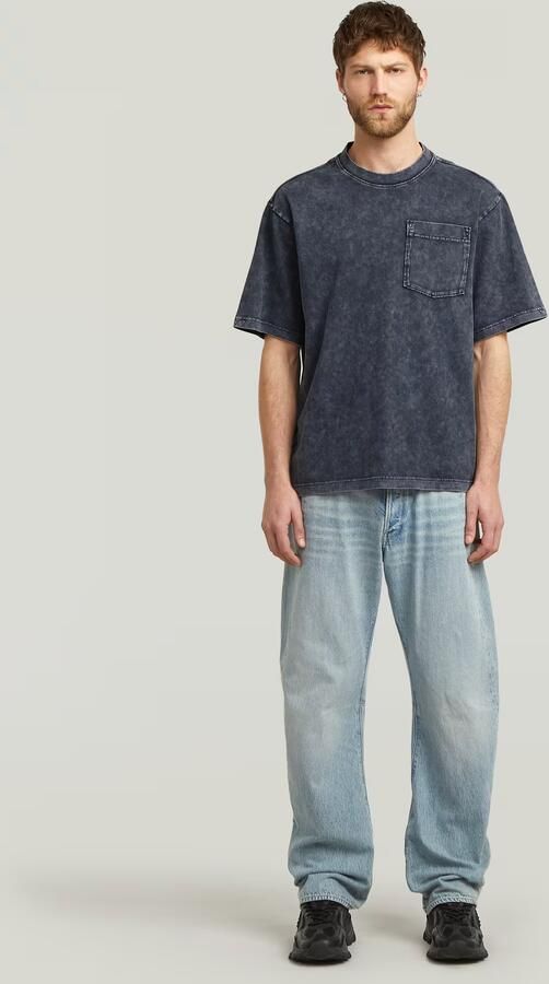 G-Star RAW Washed Pocket T-shirt Donkerblauw Heren - Foto 6