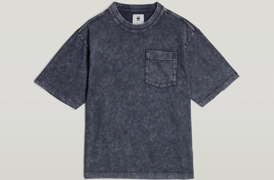 G-Star RAW Washed Pocket T-shirt Donkerblauw Heren - Foto 5