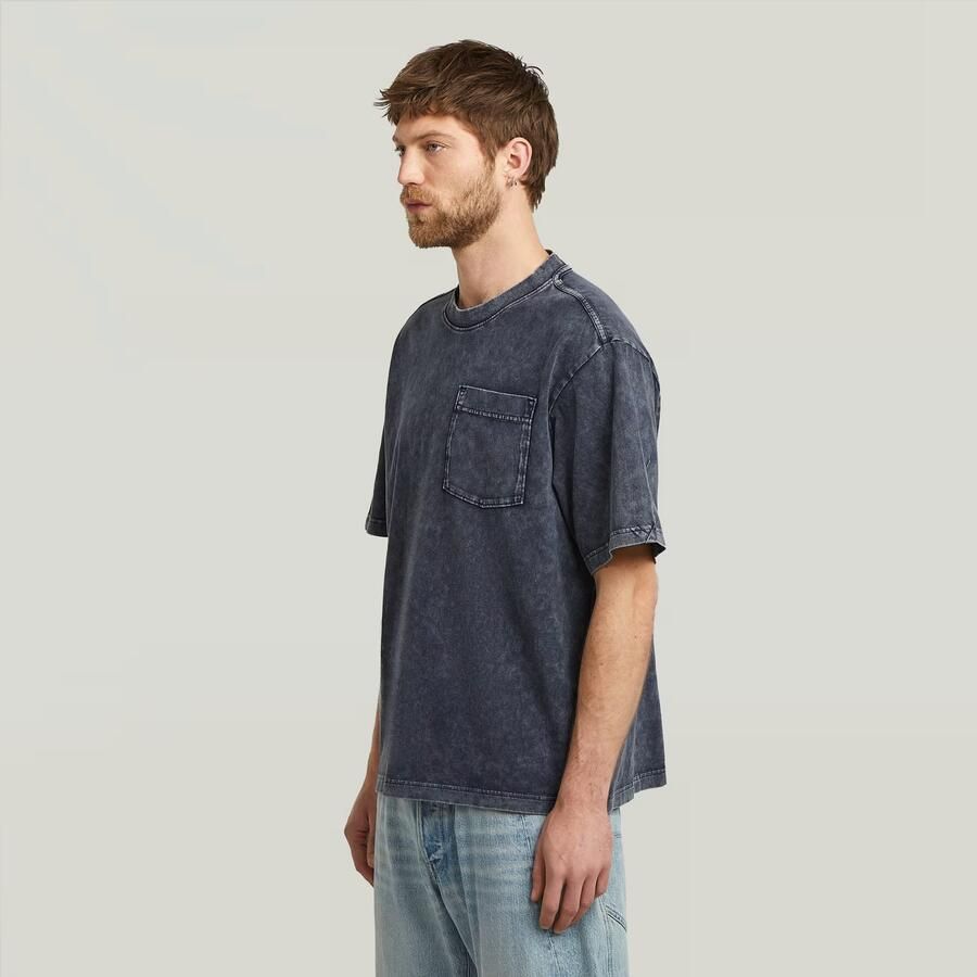 G-Star RAW Washed Pocket T-shirt Donkerblauw Heren - Foto 2