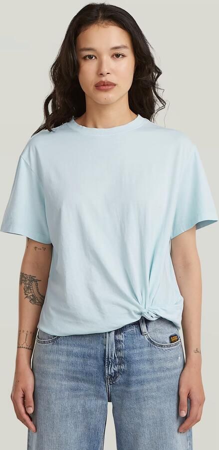 G-Star RAW Washed Relaxed Knot T-Shirt Lichtblauw Dames - Foto 3