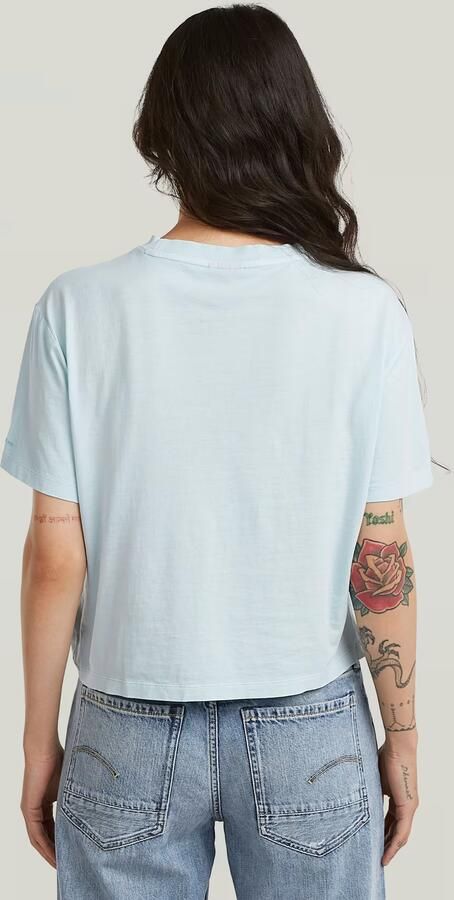 G-Star RAW Washed Relaxed Knot T-Shirt Lichtblauw Dames - Foto 6