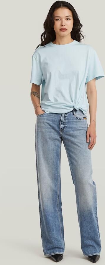 G-Star RAW Washed Relaxed Knot T-Shirt Lichtblauw Dames - Foto 9