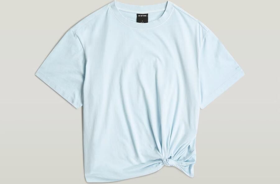 G-Star RAW Washed Relaxed Knot T-Shirt Lichtblauw Dames - Foto 5