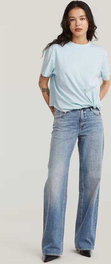 G-Star RAW Washed Relaxed Knot T-Shirt Lichtblauw Dames - Foto 8