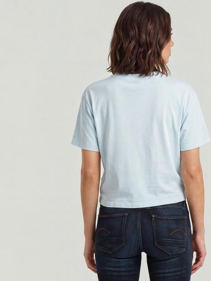 G-Star RAW Washed Relaxed Knot T-Shirt Lichtblauw Dames - Foto 5