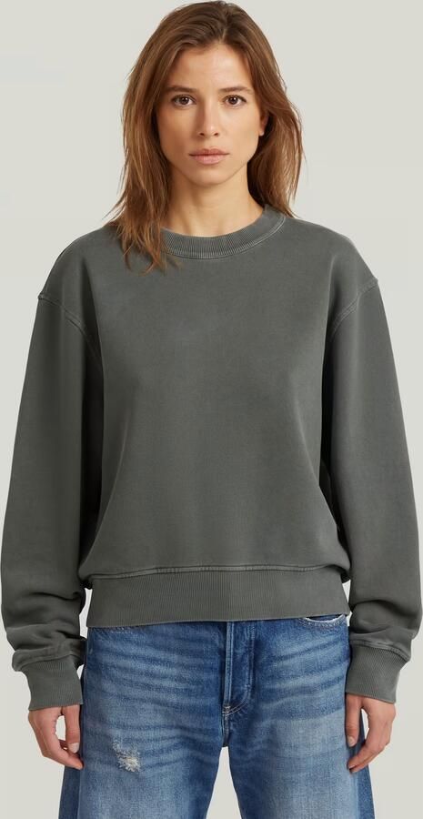 G-Star RAW Washed Relaxed Sweater Grijs Dames
