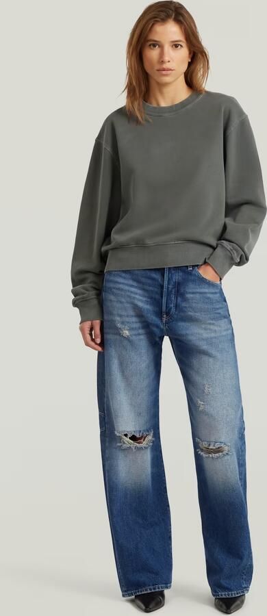 G-Star RAW Washed Relaxed Sweater Grijs Dames - Foto 7