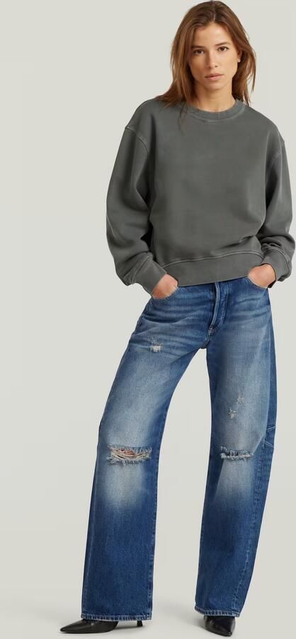 G-Star RAW Washed Relaxed Sweater Grijs Dames - Foto 6
