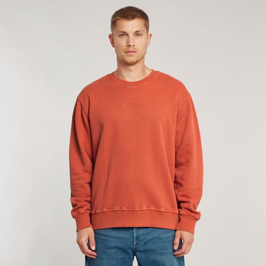 G-Star RAW Washed Relaxed Sweater Rood Heren - Foto 7