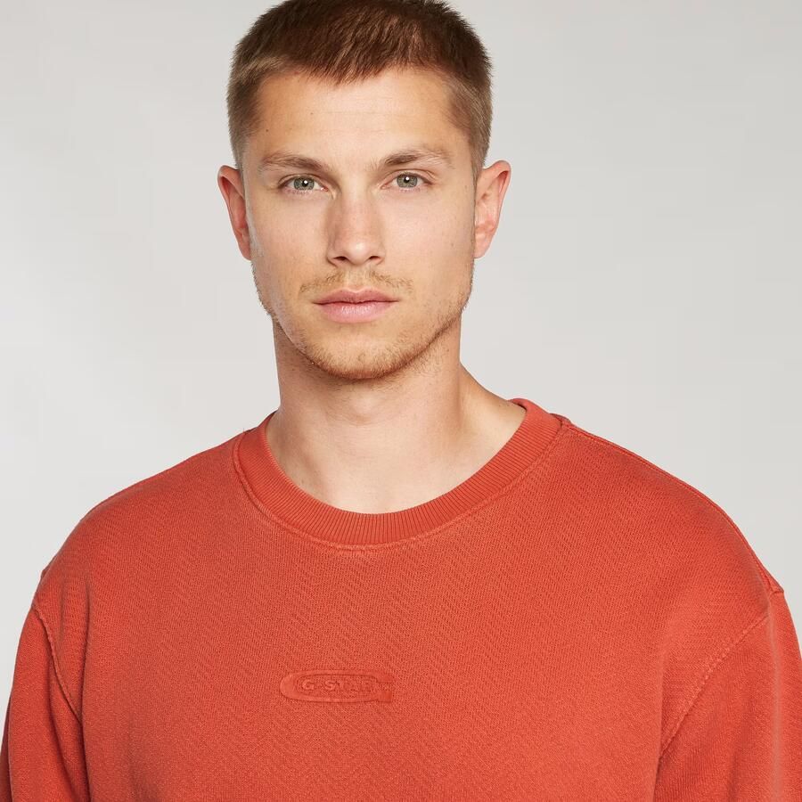 G-Star RAW Washed Relaxed Sweater Rood Heren - Foto 4