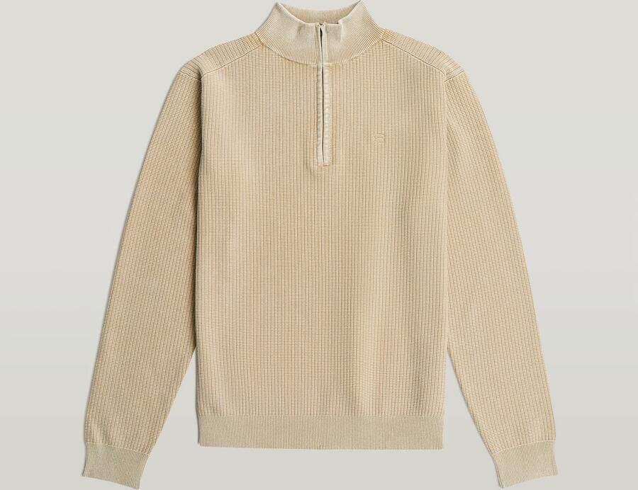 G-Star RAW Washed Skipper Gebreide Trui Beige Heren - Foto 4