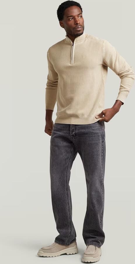 G-Star RAW Washed Skipper Gebreide Trui Beige Heren - Foto 5