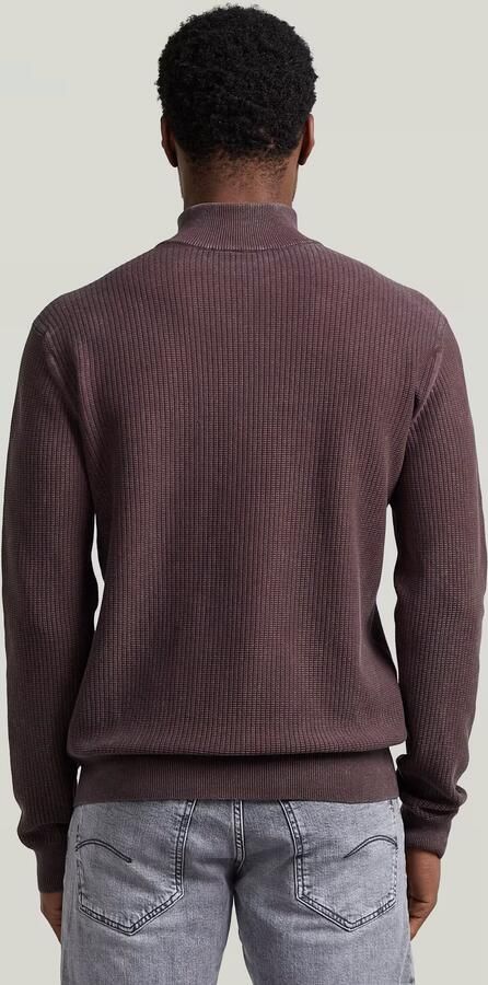 G-Star RAW Washed Skipper Gebreide Trui Bruin Heren - Foto 5