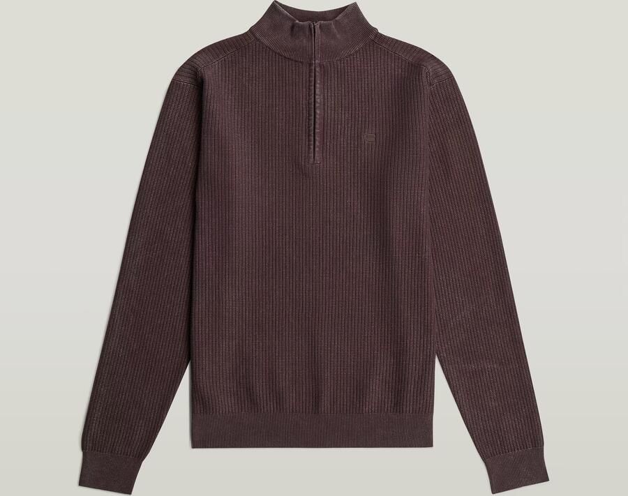 G-Star RAW Washed Skipper Gebreide Trui Bruin Heren - Foto 4