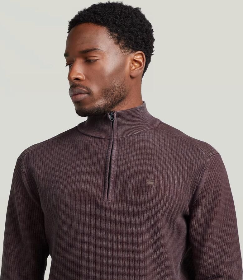 G-Star RAW Washed Skipper Gebreide Trui Bruin Heren - Foto 3