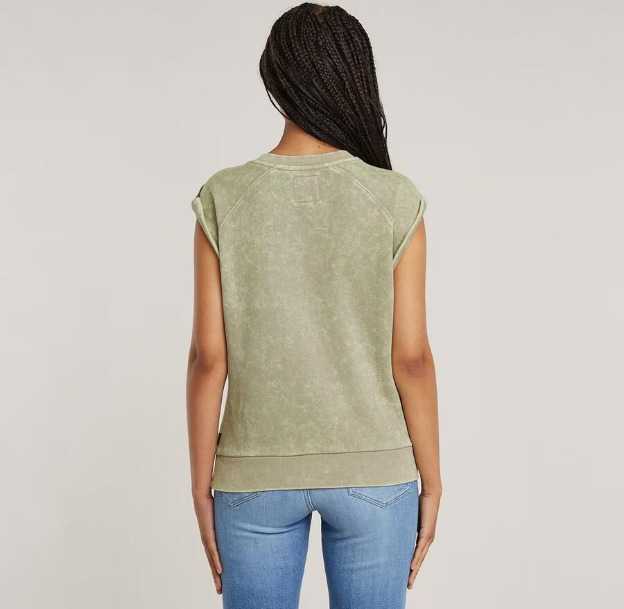 G-Star RAW Washed Sweater Beige Dames - Foto 2