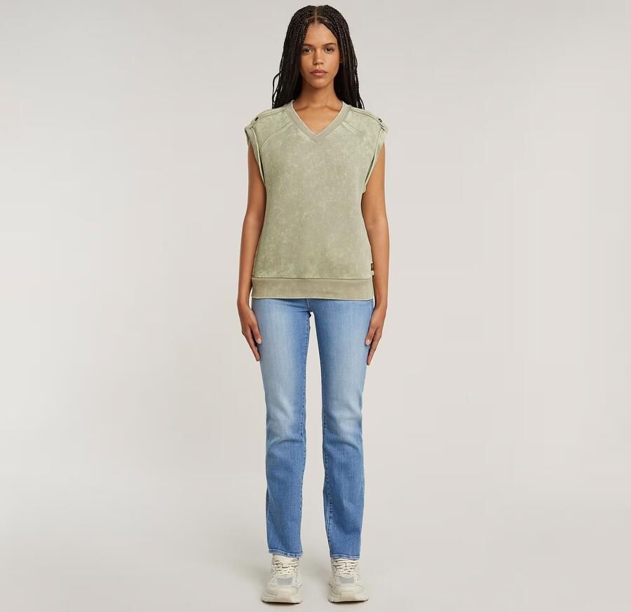 G-Star RAW Washed Sweater Beige Dames - Foto 4