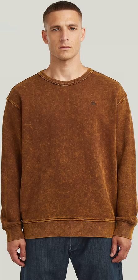G-Star RAW Washed Sweater Bruin Heren - Foto 7