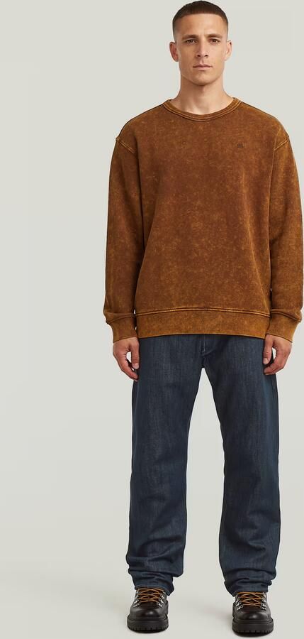 G-Star RAW Washed Sweater Bruin Heren - Foto 5