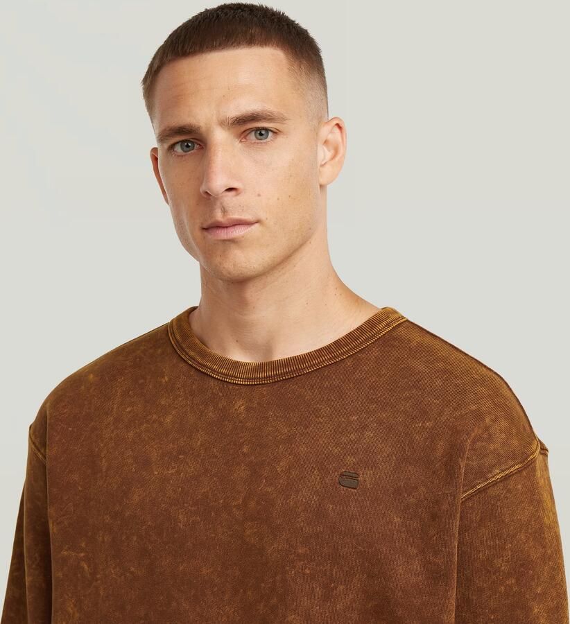 G-Star RAW Washed Sweater Bruin Heren - Foto 2