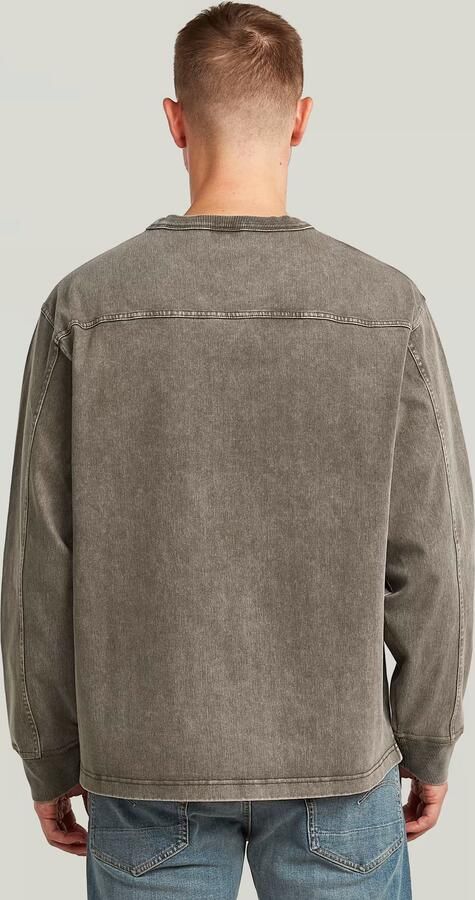G-Star RAW Washed Sweater Bruin Heren - Foto 5