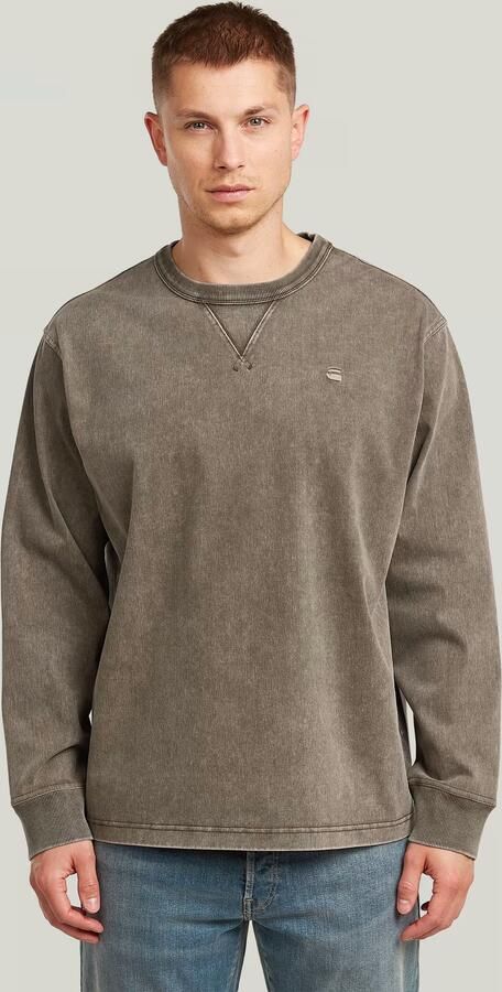 G-Star RAW Washed Sweater Bruin Heren - Foto 6
