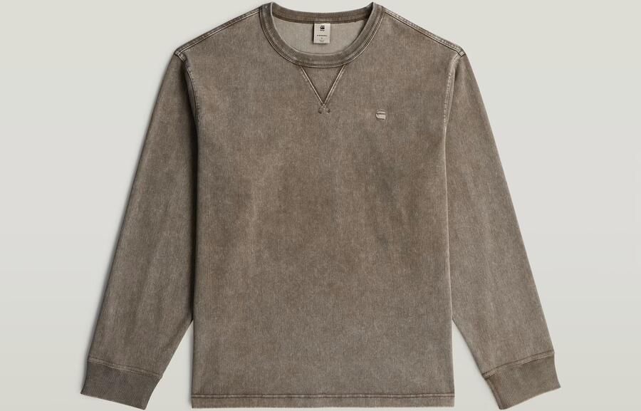 G-Star RAW Washed Sweater Bruin Heren - Foto 4