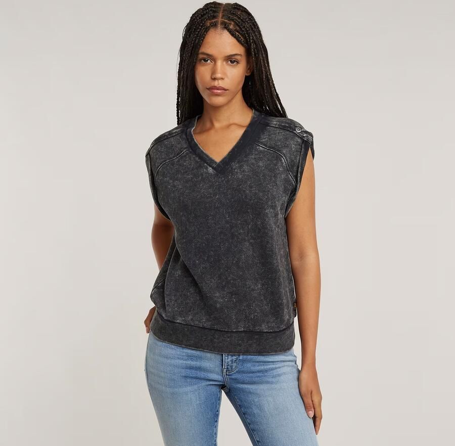 G-Star RAW Washed Sweater Grijs Dames - Foto 3