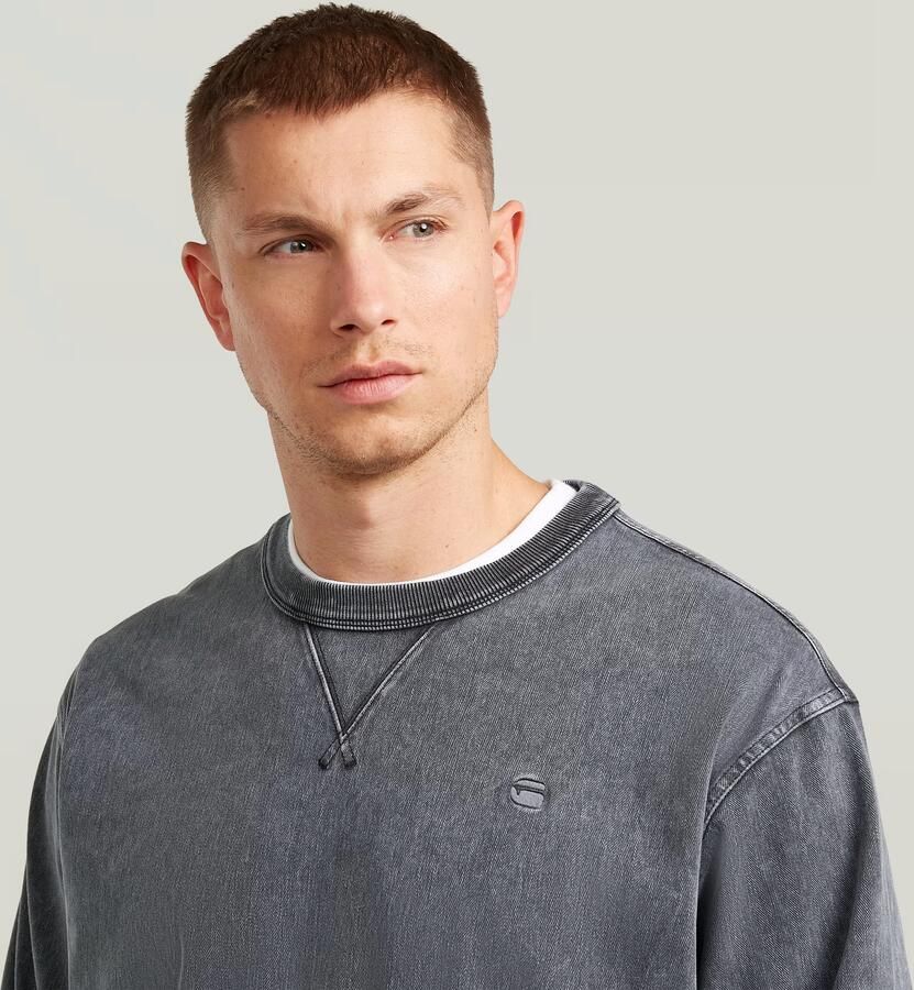 G-Star Raw Sweatshirt met geribde boorden - Foto 3