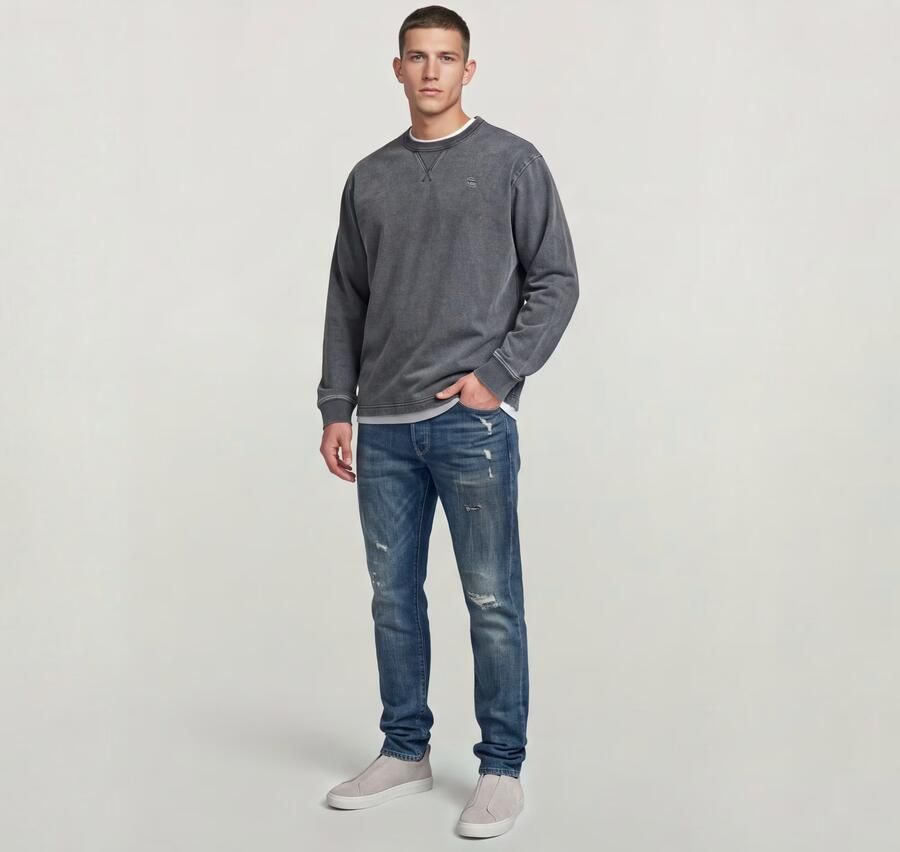 G-Star Raw Sweatshirt met geribde boorden - Foto 5