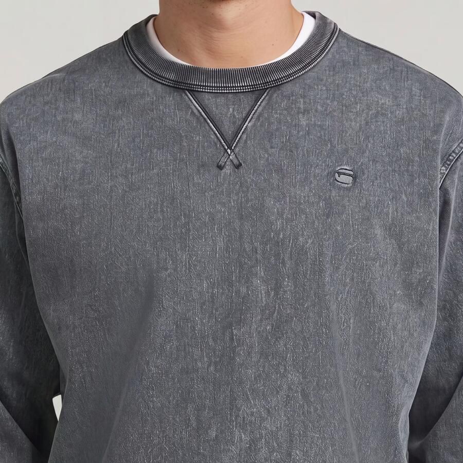 G-Star Raw Sweatshirt met geribde boorden - Foto 4