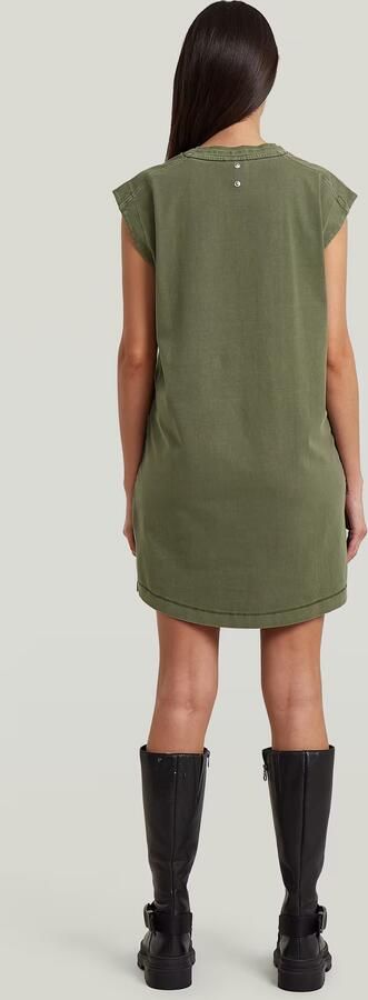 G-Star RAW Washed T-shirtjurk Groen Dames - Foto 6