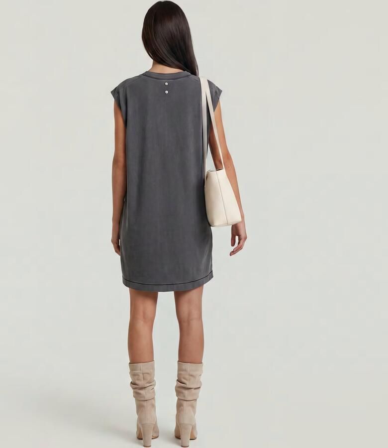 G-Star RAW Washed T-shirtjurk Zwart Dames - Foto 5