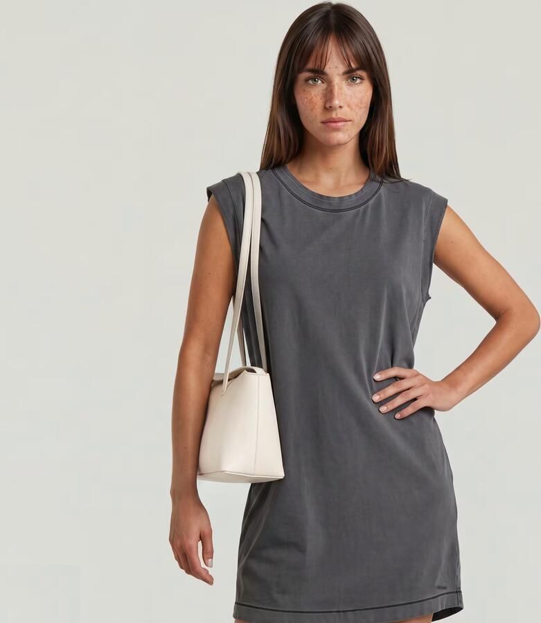 G-Star RAW Washed T-shirtjurk Zwart Dames - Foto 4