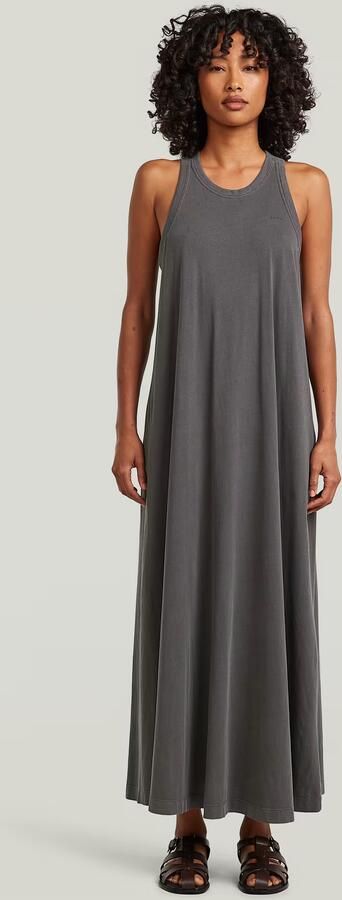 G-Star RAW Washed Tank Maxi Jurk Grijs Dames - Foto 4