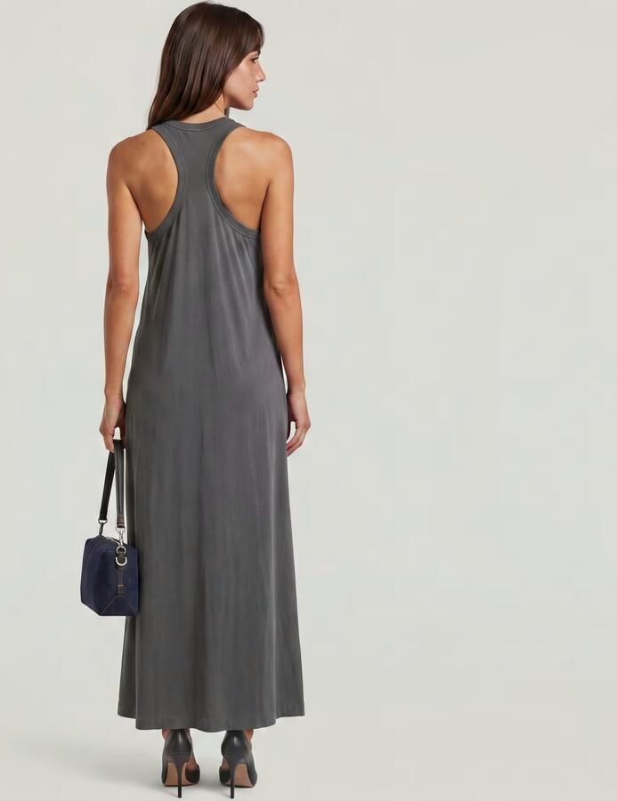 G-Star RAW Washed Tank Maxi Jurk Grijs Dames - Foto 6
