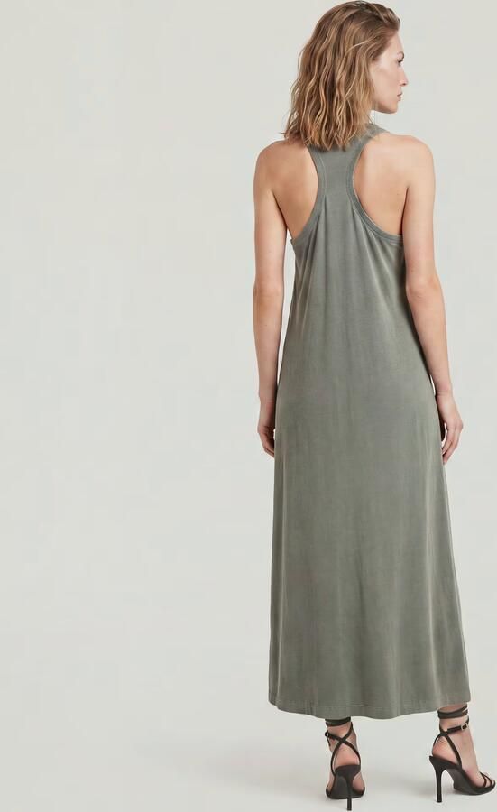 G-Star RAW Washed Tank Maxi Jurk Groen Dames - Foto 5