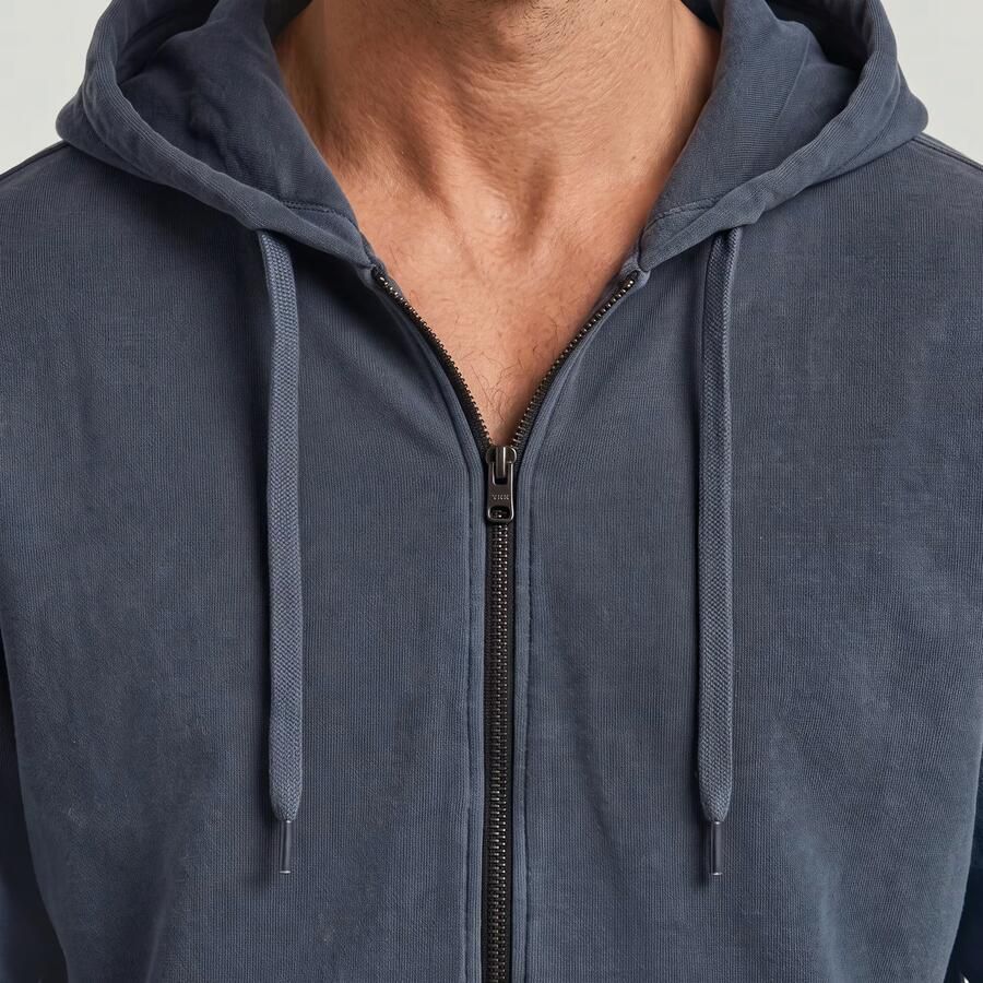 G-Star RAW Washed Zip Hoodie Donkerblauw Heren - Foto 2
