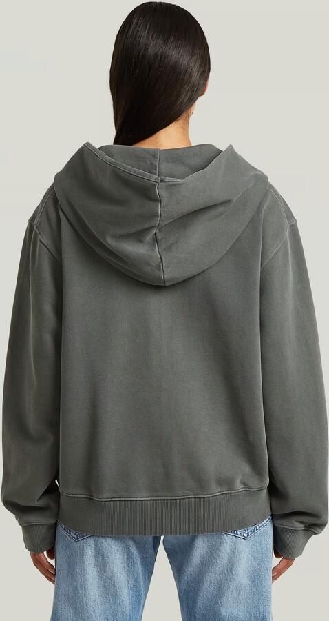G-Star RAW Washed Zip Relaxed Hoodie Grijs Dames - Foto 5