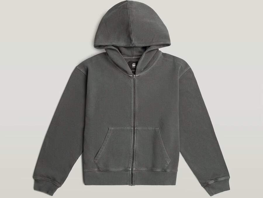 G-Star RAW Washed Zip Relaxed Hoodie Grijs Dames - Foto 4