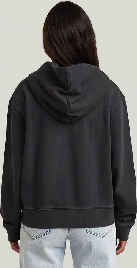 G-Star RAW Washed Zip Relaxed Hoodie Zwart Dames - Foto 5