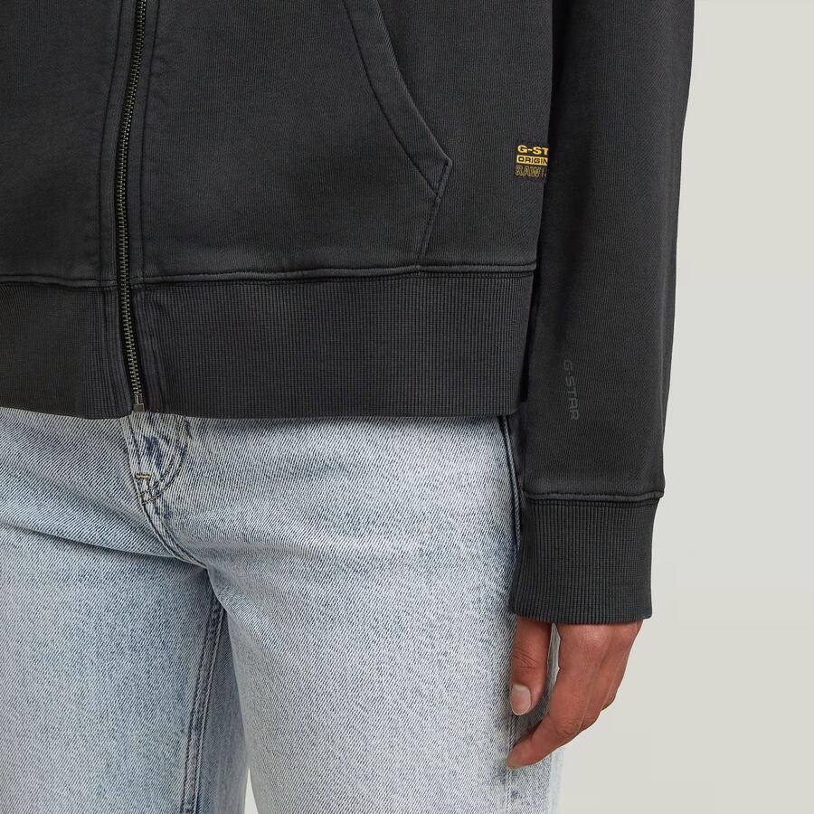 G-Star RAW Washed Zip Relaxed Hoodie Zwart Dames - Foto 2