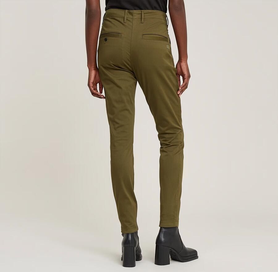 G-Star RAW Weld High Skinny Broek Groen Dames - Foto 4