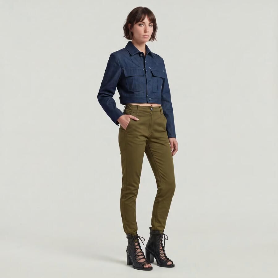 G-Star RAW Weld High Skinny Broek Groen Dames - Foto 5