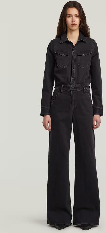 G-Star RAW Western Wide Leg Jumpsuit Anders Dames - Foto 6
